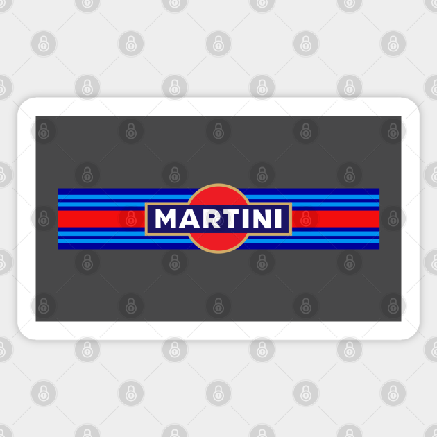 Martini Racing Martini Racing Team Retro Vintage Sticker TeePublic
